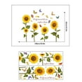 thumbnail image 3 of 32x39 inch Sunflower Wall Decals 2 Pack Wall Stickers Wall Art Stickers Wall Decor Peel and Stick Wall Decals Peel and Dtick Home Decir for Interior Wall Decor, Bathroom, Home Decoration, 3 of 8
