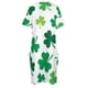 thumbnail image 4 of Vestido holgado con bolsillos y estampado de tréboles irlandeses, vestidos africanos para mujer, vestidos de verano, 4 of 6