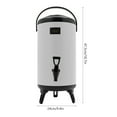 thumbnail image 2 of Hot Beverage Dispenser Stainless Steel Insulated Beverage Dispenser Cold & Hot, 2 of 17
