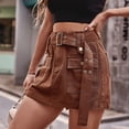 thumbnail image 2 of Minifalda de cintura alta para mujer, moda de estilo coreano con cinturón, faldas cortas tipo Culotte, ropa de calle Y2K, faldas tipo Cargo con bolsillos, 2 of 5