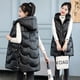 thumbnail image 2 of Chaleco grueso con capucha para mujer, abrigo sin mangas, talla grande, largo, cálido, chaleco de algodón, Tops de invierno, nuevo, 2022, 2 of 4