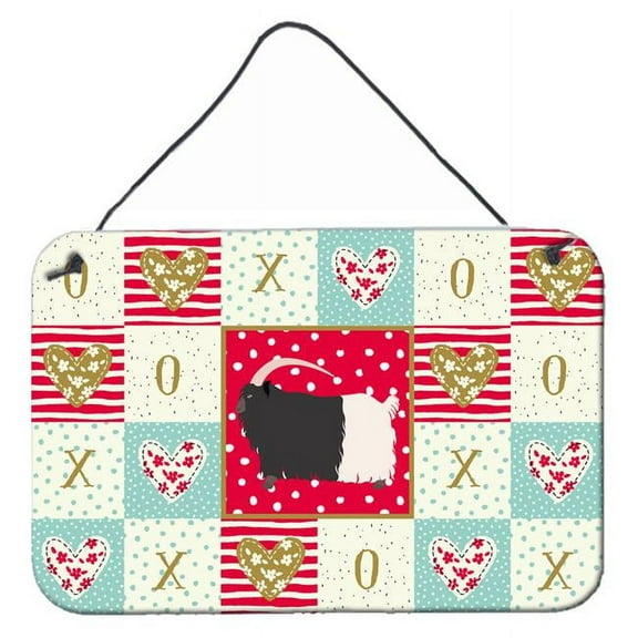 Caroline's Treasures CK5314DS812 Welsh Black-Necked Goat Love Wall or Door Hanging Prints, 8x12, multicolor