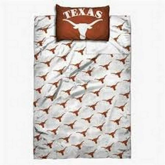 Texas Longhorns NCAA Licensed 3 Piece Twin Sheet