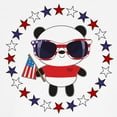 thumbnail image 3 of CafePress - Panda Patriotic USA Kids Baseball T Shirt - Kids Cotton Baseball Jersey, 3/4 Sleeve Shirt, 3 of 4