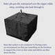 thumbnail image 4 of Bolsa de almacenamiento de cojín, funda de cojín de muebles ligeros de alta resistencia, caja de almacenamiento impermeable de tela Oxford para Almacenamiento y organización del hogar Verde Bewildely HA025189-02, 4 of 6