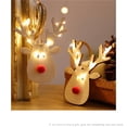 thumbnail image 4 of Ámpara De Decoración De Reno De Madera 10 Led Festivo Ambiente Luz Cadena Lámpara Hada Luz Alce Ornamento Para Navidad Fiesta En Casa 5 Uds L Methold HA017538-00, 4 of 7