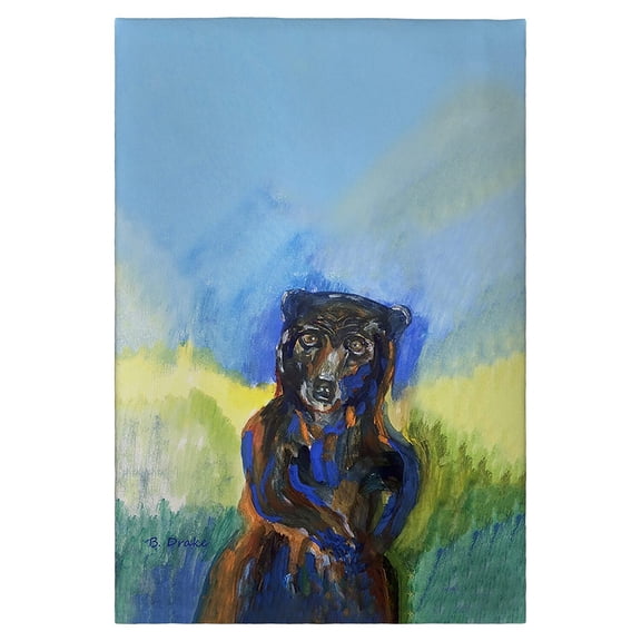 Betsy Drake Interiors Dancing Bear Guest Towel