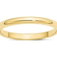thumbnail image 1 of 10K Yellow Gold 10Ky 2.5mm Half Round Band Size 5 Made In United States 1hr025-5, 1 of 5