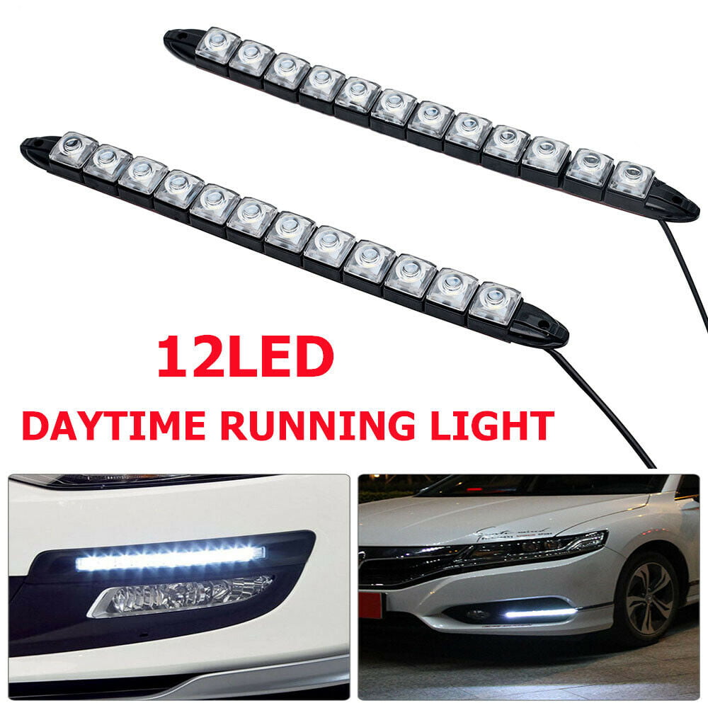 XCSOURCE 2x Car Vehicles 9LED Daytime Running Light DRL Kit Fog Lamp Day Driving Daylight 