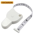 thumbnail image 3 of Black + White Combination 1.5 Meters Inch And Cm Automatic Retractable Measuring Tape 2pcs, 3 of 8