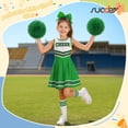 thumbnail image 5 of SUOSDEY Girls Cheerleader Costume Outfit Set,Kids Sleeveless Cheerleading Uniform for Party Birthday Halloween, 5 of 7