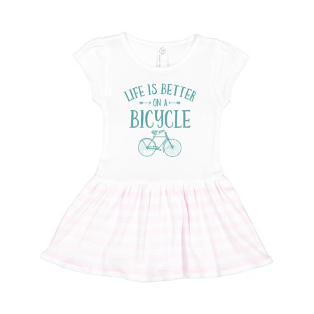 

Inktastic Life s Better on a Bicycle Gift Toddler Girl Dress