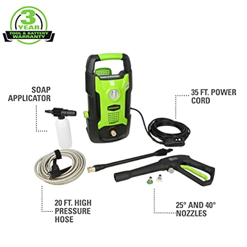Greenworks 1600 power washer discount