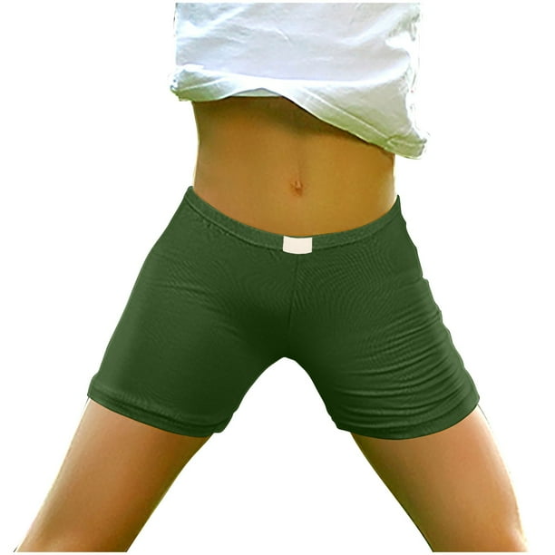 Odeerbi 3-14 Años Niñas Bicicleta Pantalones Cortos Algodón Seguridad Bajo Vestido Pantalones Cortos Yoga Danza Pantalones Cortos Primavera Verano Pantalones Cortos