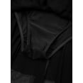 thumbnail image 6 of iiniim Kids Girls Shiny Rhinestones Long Sleeve Mesh Splice Figure Ice Skating Leotard Dress Black 12, 6 of 7