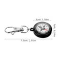 thumbnail image 2 of Zehuanyu 2 Pcs Compasses Ring Compass Keychain 7.50X3.00X1.00CM, 2 of 8