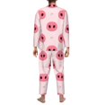 thumbnail image 5 of Bingfone Men'S Pajama Set 2 Piece Loungewear Pjs, Long Sleeve With Pajama Pants-Pig Noses, 5 of 9