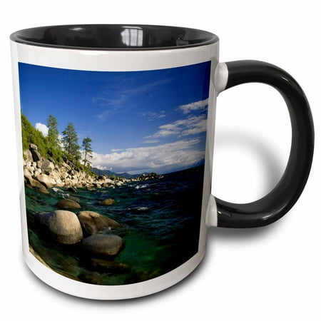 

3dRose California Lake Tahoe granite boulders - US05 BJA0418 - Jaynes Gallery - Two Tone Black Mug 11-ounce