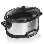 CrockPot 6.5 Qt. Programmable Touchscreen Slow Cooker, Silver