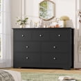 thumbnail image 3 of Homfa 7 Drawer Double Dresser, 47.2"W Contemporary Wood Chest of Drawer Storage Cabinet for Bedroom Living Room, Black, 3 of 7