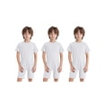 thumbnail image 2 of Xnihocha 3 Pieces Adaptive Clothing for Kids Special Needs Autism Sensory Jumpsuit Anti-Strip Romper with Back Zipper White 8, 2 of 6