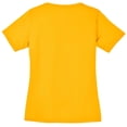thumbnail image 2 of Plus Size My Goal Graphic Design Ladies Big Size Mesh V-Neck T-Shirt - Gold 4XL, 2 of 2