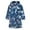 01-Navy, variant on Atogsazn Kids Boys Girls Cartoons Print Pajamas Bathrobe Feleece Hooded Plush Robe Pajamas Sleepwear for Children Navy 3 Years Fashion