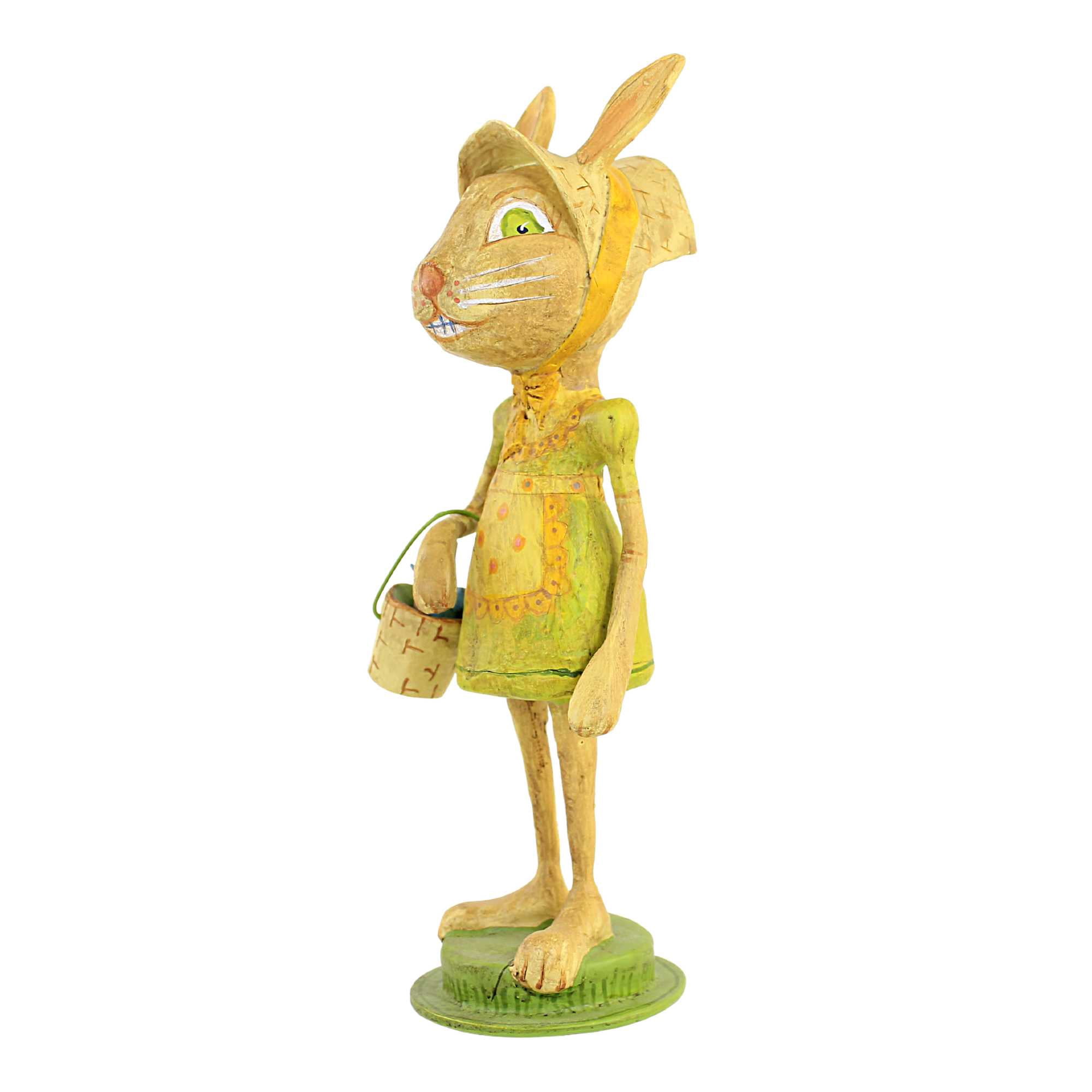 Jorge De Rojas Bunny Bunny Polyresin Easter Rabbit Spring Basket 43047