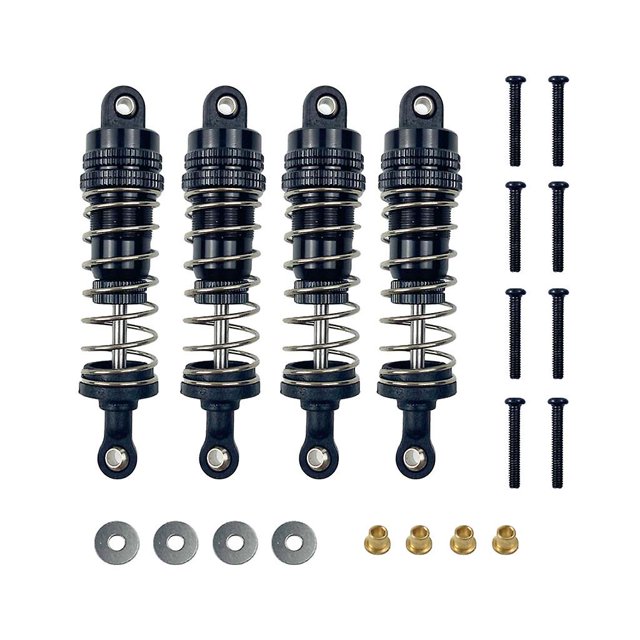 Pink Amortiguador de Metal de 4 Uds para 1/12 Mn86k Mn86ks Control remoto Rc Car Crawler