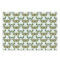 thumbnail image 1 of Mardi Gras Cutting Board, Pattern withs Traditional Carnival Celebration Costume, Decorative Tempered Glass Cutting and Serving Board, Large Size, Purple Green Yellow, by Ambesonne, 1 of 1