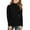 Black, variant on Girls Turtleneck Long Sleeve Ribbed Knit Pullover Sweater Soft Stretchy Lightweight Top for Kids Teens School Daily Wear