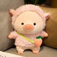 thumbnail image 1 of 28/38cm Lovely Pig Plush Toy Creative Cosplay Rabbit&Bear Doll Soft Stuffed Animals Toy for Children Baby Kawaii Birthday Gift238cm Deng Xun unisex, 1 of 2