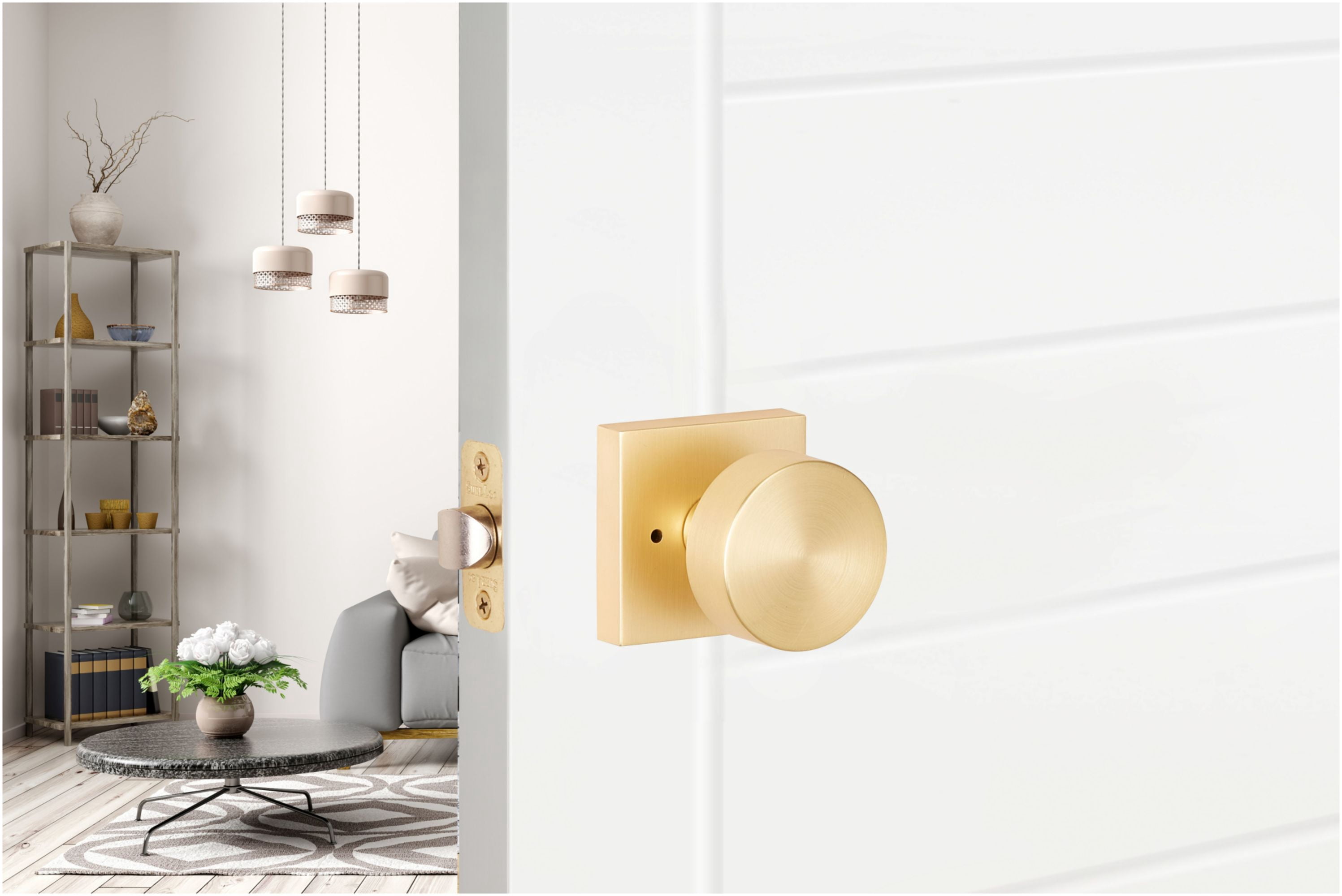 Sure-Loc ZH102-SQ 26 Zurich Privacy Door Knob Set - Chrome
