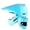 Youth Glossy Cyan, variant on 1Storm Youth Motocross Helmet Kids ATV Helmet BMX MX Dirt Go Kart Teenager T602 Zaku Mecha Blue