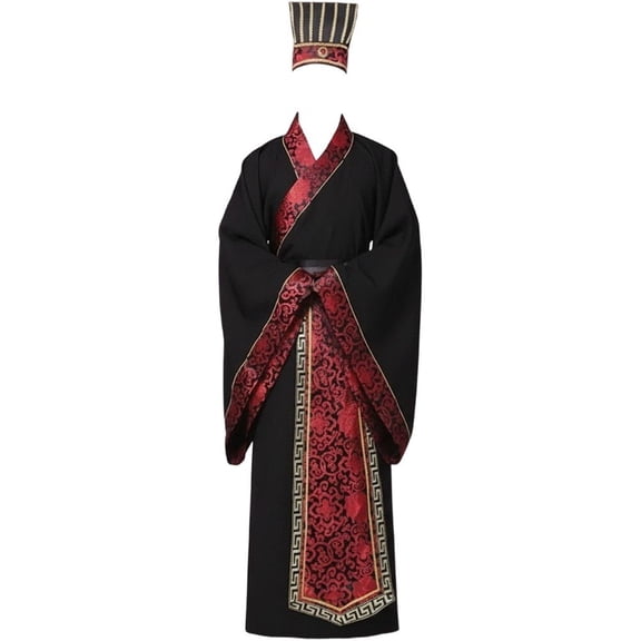 Wiywef Men's Hanfu Vintage Tang Traditional Chinese Clothing Set