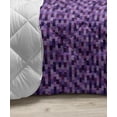 thumbnail image 3 of Purple Down Alternative Comforter, Pastel Colored Soft Toned Geometric Illustrated Ornamental Floral Branches, Microfiber Quilt for All Season, 5 Sizes, White Pale Lavender, by Ambesonne, 3 of 3