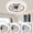 Brown, variant on LISUNAR Ceiling Fans with Lights and Remote,20" Low Profile Ceiling Fan with Light,Dimmable LED Smart Ceiling Fan,Modern Flush Mount Ceiling Fan,Bladeless Ceiling Fans for Bedroom,Living Room-White