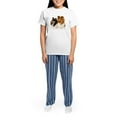 thumbnail image 4 of CafePress - Rough Collie Women's Light Pajamas - Women's Short Sleeve Print T-Shirt and Pants Light Cotton Pajama Set, 4 of 7