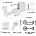 thumbnail image 4 of Briana Williams Stainless Steel Piercing Gun Kit, 20 Piece, 4 of 7