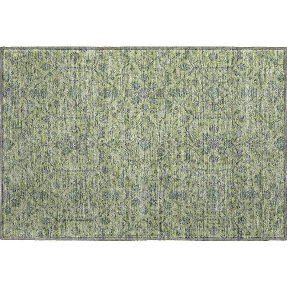 Dalyn Rugs Premium Machine Washable Mayfield AMF1131 Lime 1'8" x 2'6" Rug
