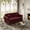 Burgundy, variant on Noble House Kieran 3-Seater Velvet Chesterfield Sofa, Modern Tufted Armchair with Nailhead Trim and Ottoman, Brown