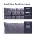 thumbnail image 3 of Pillows Queen Size Set of 2, Soft Support Queen Pillow 2 Pack for Bed, Fluffy Down Alternative Pillow, Luxury Hotel Gel Pillows for Side Sleeping (Gray), 3 of 6