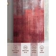 thumbnail image 3 of Red Ombre Sheer Curtains for Living Room Bedroom Retro Farmhouse Abstract Mottled Texture Art Sheer Curtains 72 Inch Long 2 Panels Set Light Filtering Curtain Window Treatments Drapes for Dining Room, 3 of 6