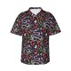 thumbnail image 1 of Balery Snakes And Snake Fruit Camisas hawaianas de manga corta para hombre, camisas playeras de corte holgado, camisas de vacaciones con botones,Small, 1 of 7