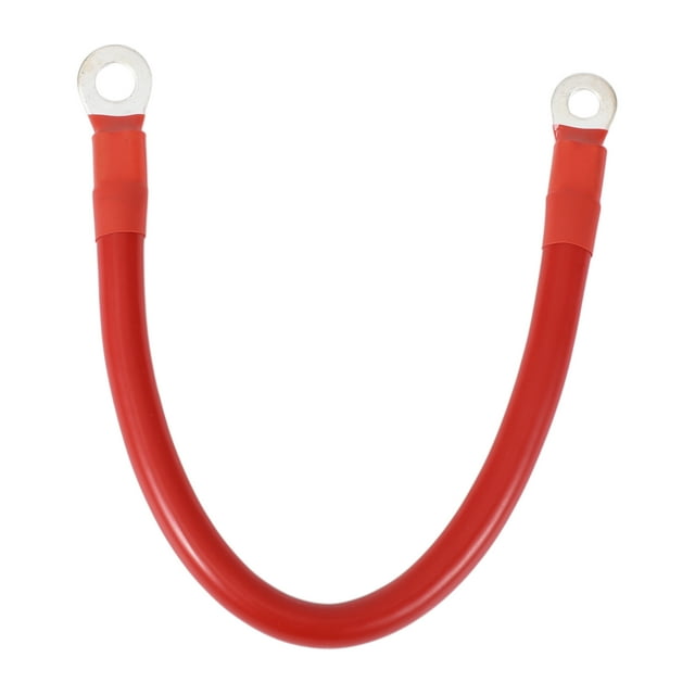 Cable de inversor de batería de 30cm 2AWG 3/8" 5/16" Cobre estañado Rojo OT Tipo 1 Pc
