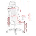 thumbnail image 2 of Costway High Back Executive Racing Reclining Gaming Chair Swivel PU Leather Office Chair, 2 of 10