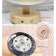 thumbnail image 4 of Touch Control Table Lamp Dimmable bedside lamps With USB Powered Nightstand Lamp Wooden Base Touch Lamps Bedside for Bedroom Dining Room (Gold), 4 of 4