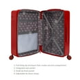 thumbnail image 4 of iFLY Hardside Transit 20" Carry-on Luggage, Red, 4 of 9