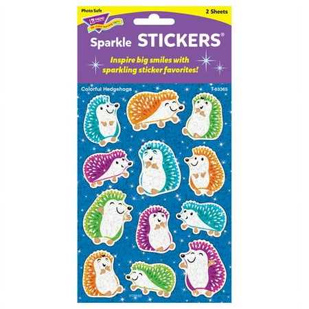 UPC: 0078628633658 | Trend Enterprises T-63365 Colorful Hedgehogs Sparkle Stickers