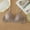 Gray, variant on Soft Cup Bras for Womens Unlined Soft Bralette Brassiere Wireless Beige Spaghetti Straps No Underwire Bras 38C